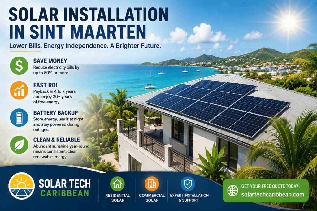 Solar Tech Caribbean – Solar installation cost in Sint Maarten